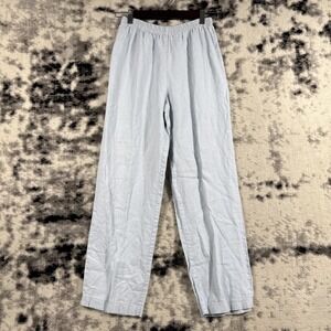 Eva‎ Tralala Tricot Pants Womens Size S-M 100% Linen Straight Leg